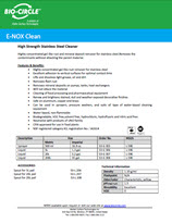 Technical Datasheet - E-NOX CLEAN