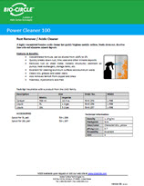 Technical Datasheet - POWER CLEANER 100